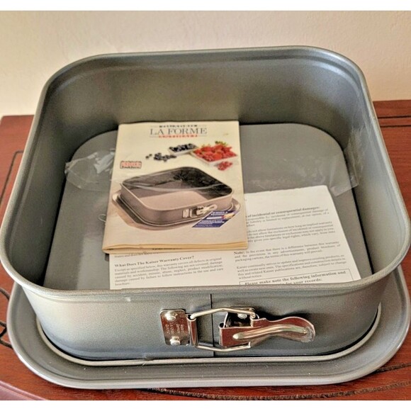 Kaiser Backform Nonstick Square Springform 9" Cake Pan Quadro La Forme - Picture 2 of 6